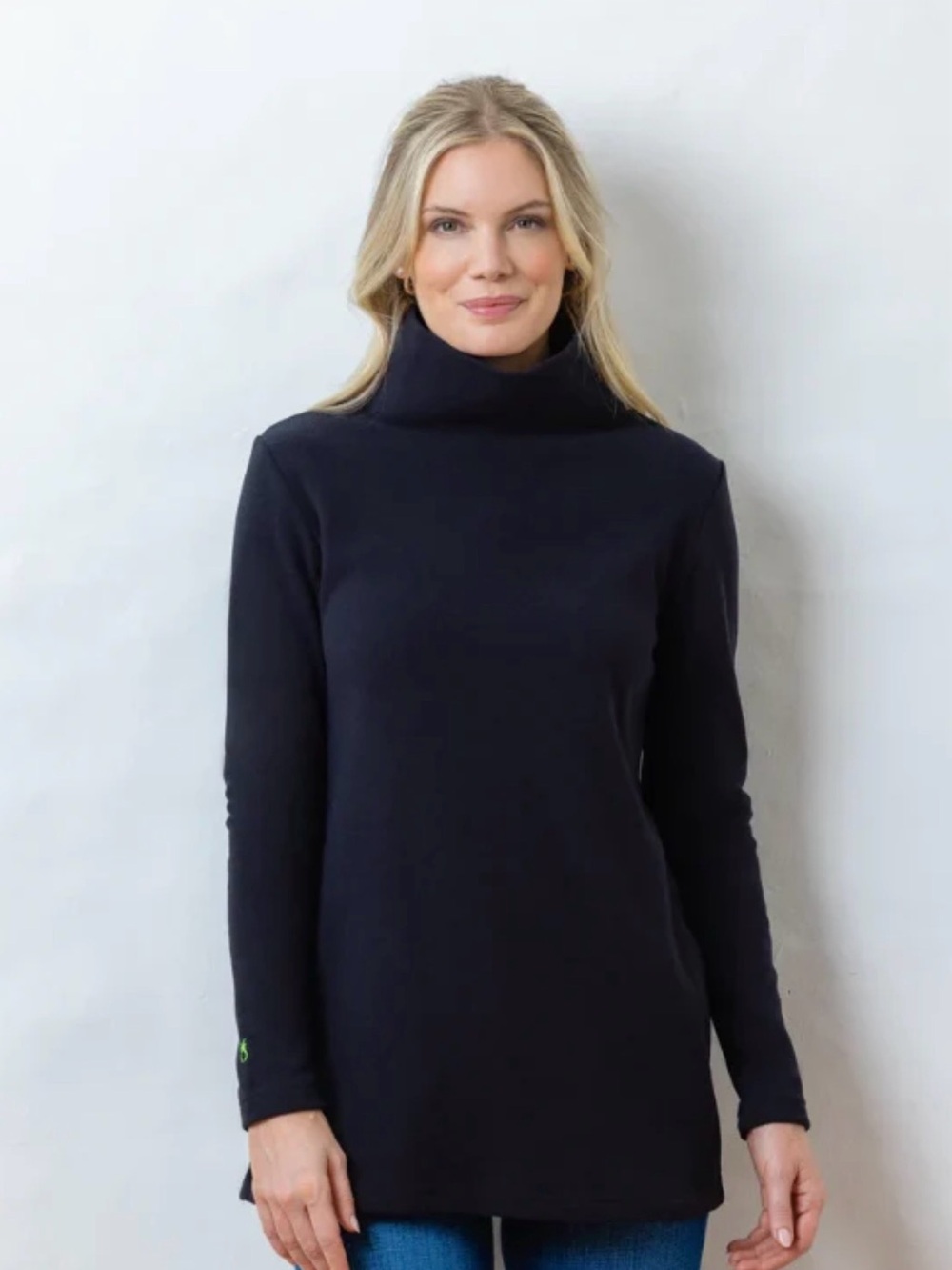 Dudley Stephens Black Cobble Hill Tunic Terry Fleece Size S